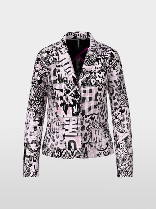 Blazer imprimé rose et noir – Image 6