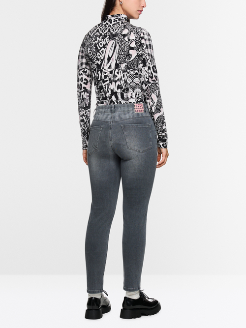 Jean's Silea Gris et rose – Image 3