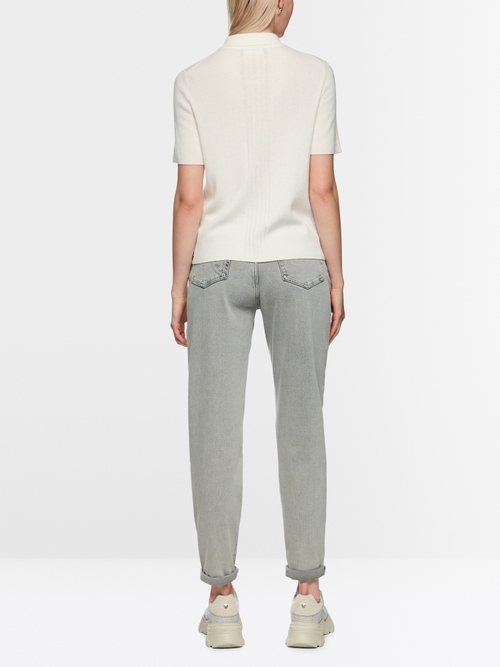 Polo zippé blanc – Image 4