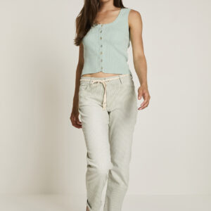 Parami Bobby rayé kaki