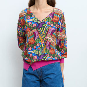 Blouse Aldomartins col V