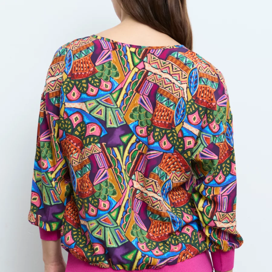 Blouse Aldomartins col V