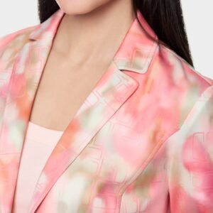 Blazer imprimé Rose