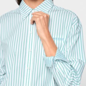 Chemise Rayée Verte