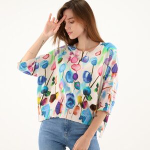 Pull coton cachemire oversize