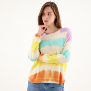 Pull Cachemire multicolore