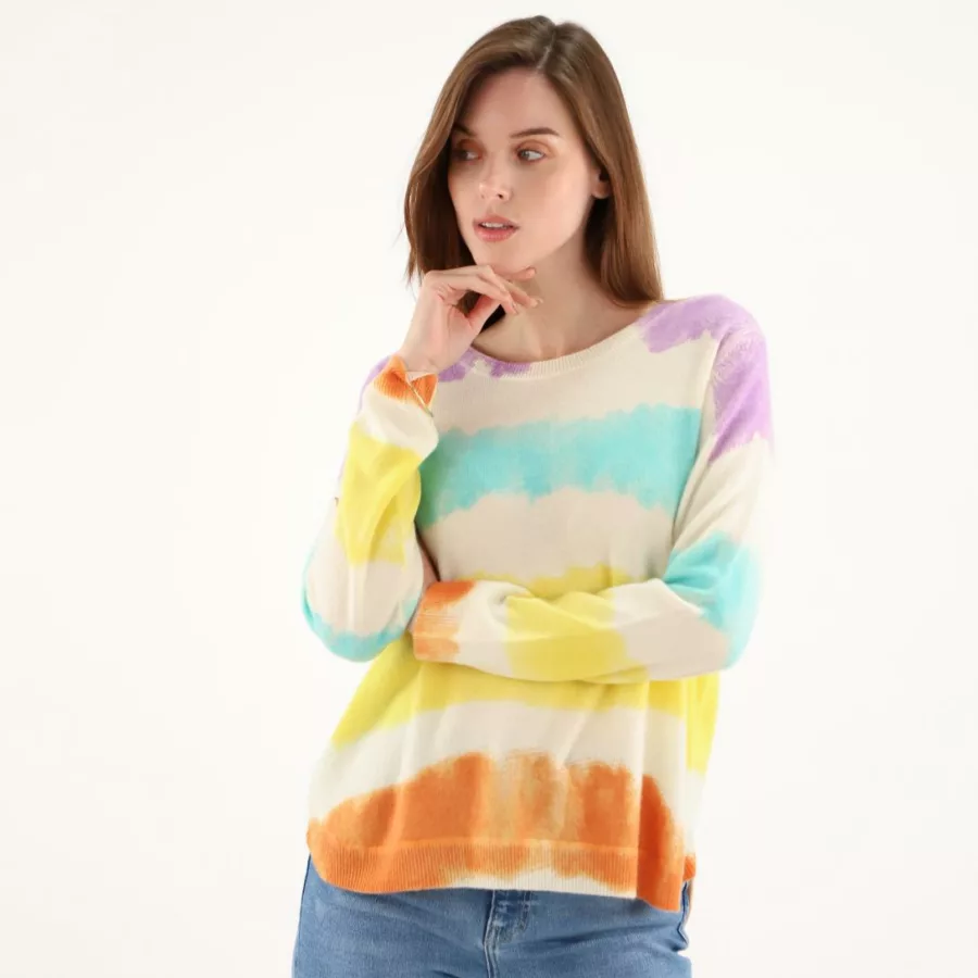 Pull Cachemire multicolore