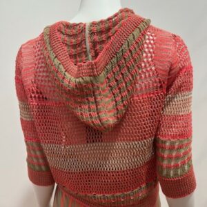 Gilet en maille avec capuche