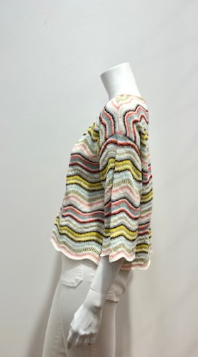 Pull fin en maille blanche – Image 2