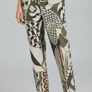 Pantalon imprimé kaki