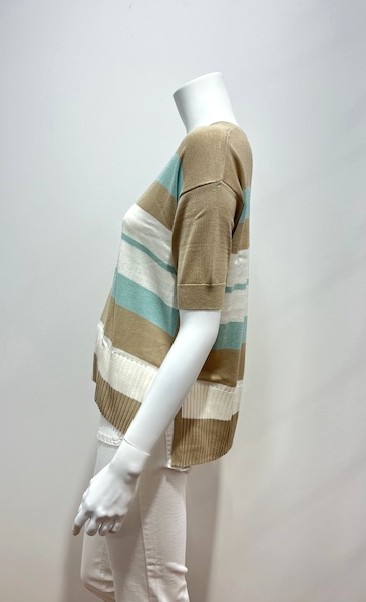 Haut en soie rayé – Image 4