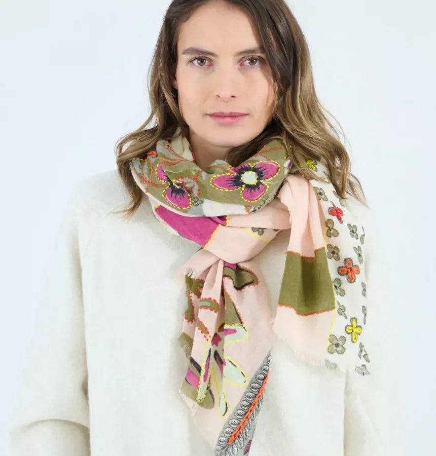 Echarpe Ariane Rose