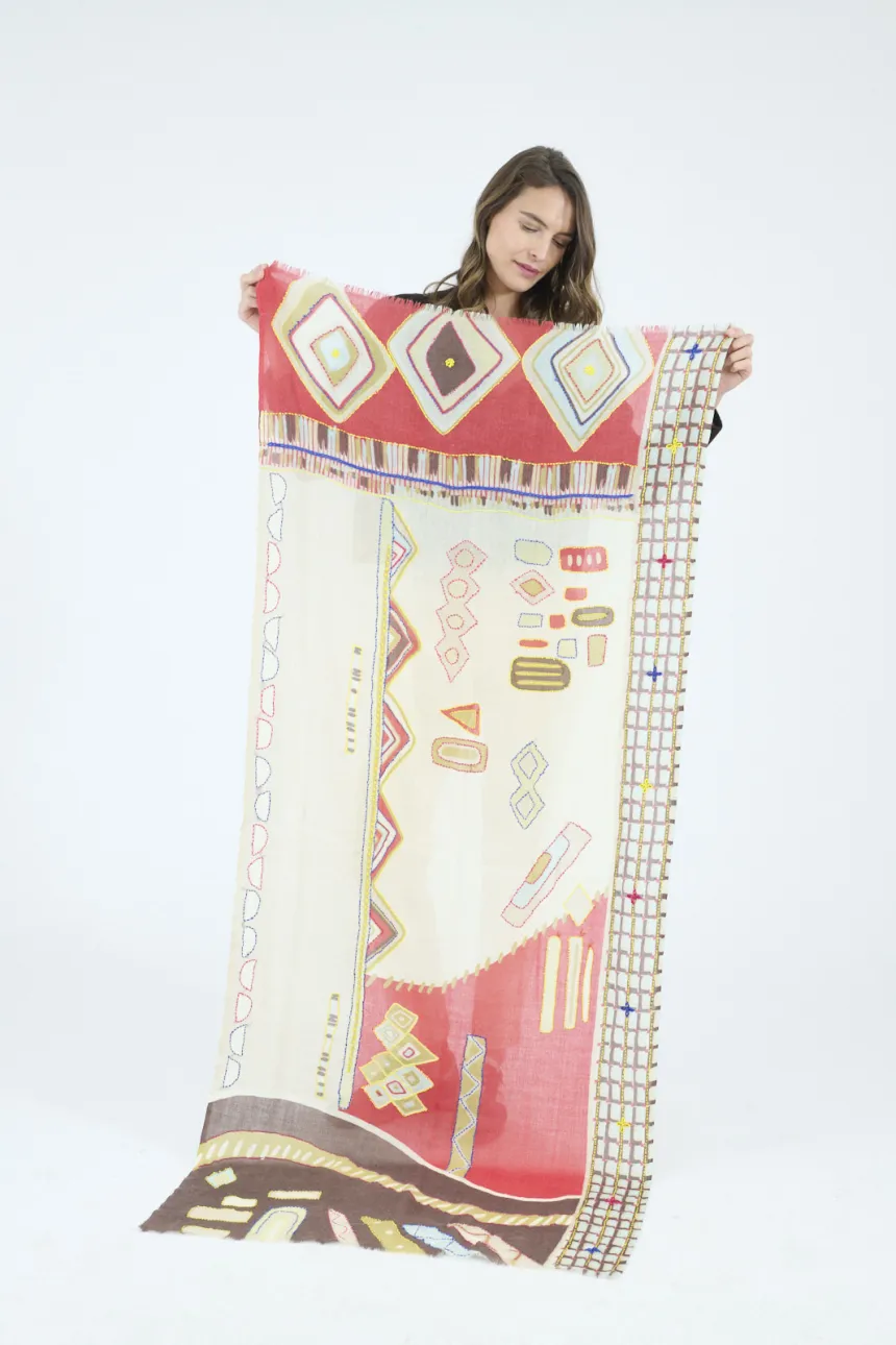 Echarpe Ary Rouge – Image 3