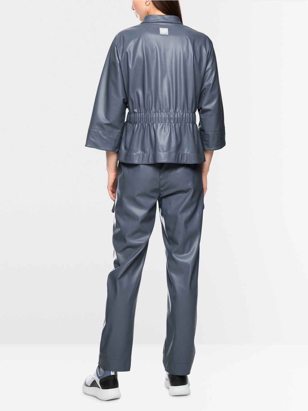 Veste similicuir bleue – Image 5