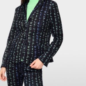 Blazer imprimé géométrique