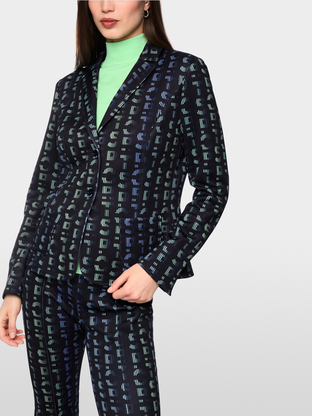 Blazer imprimé géométrique