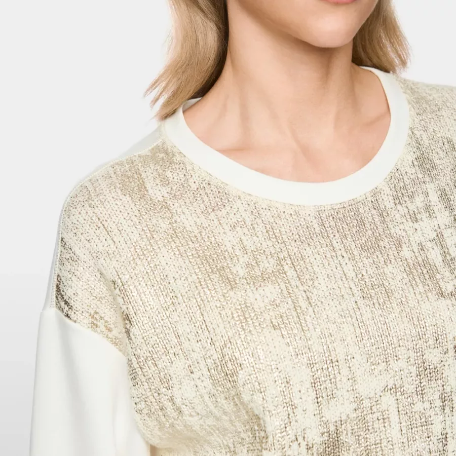 Pull bimatières Doré