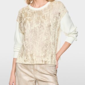 Pull bimatières Doré