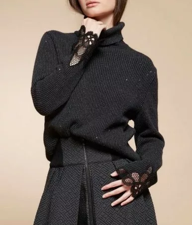 Pull Paillettes et Dentelle