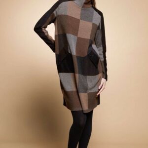 Robe à Carreaux Marron