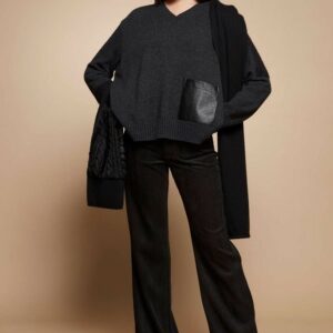 Pantalon Droit en Velours