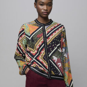 Cardigan fluide et imprimé