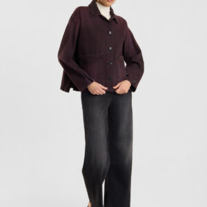 Veste denim Bordeaux