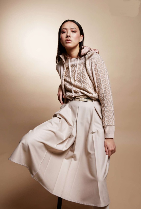Blouson zippé Rose poudré