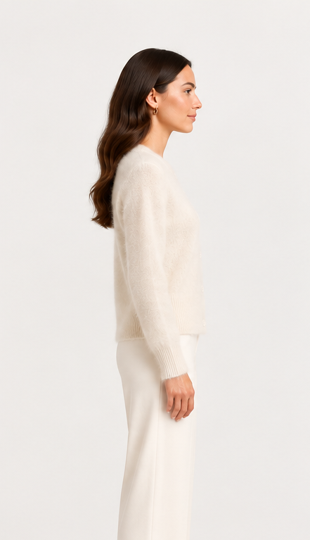 Gilet en racoon écru – Image 2
