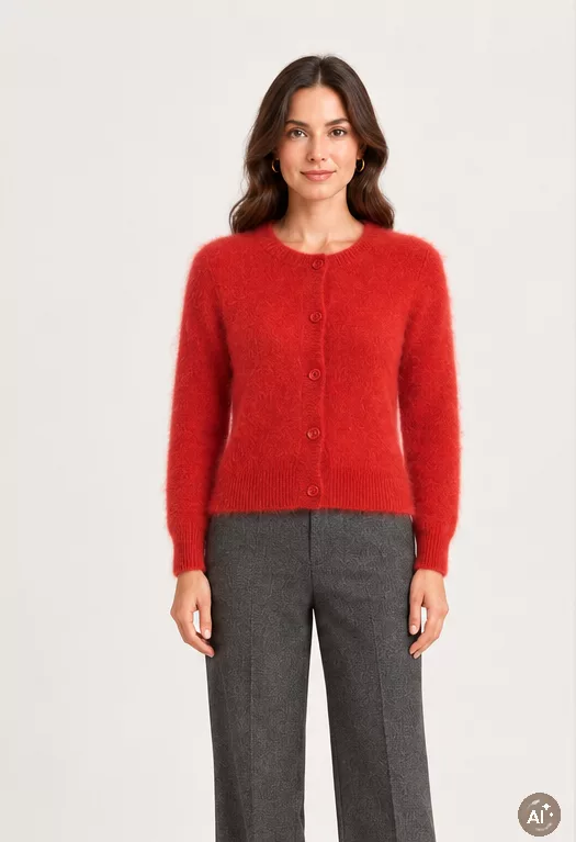 Gilet en racoon rouge