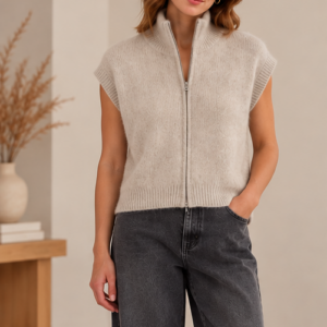 Gilet sans manche en racoon
