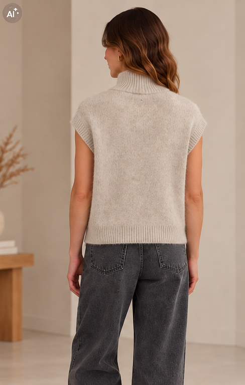 Gilet sans manche en racoon – Image 3