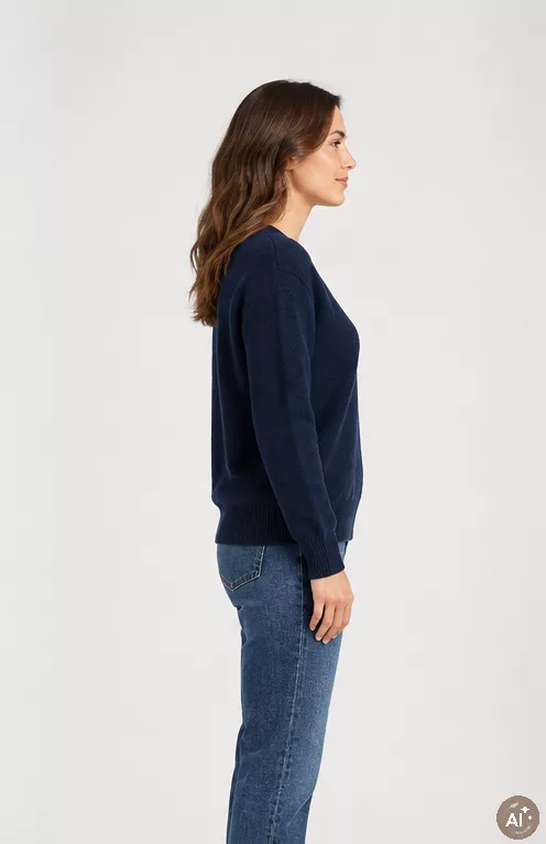 Pull col v en cachemire esthème – Image 3