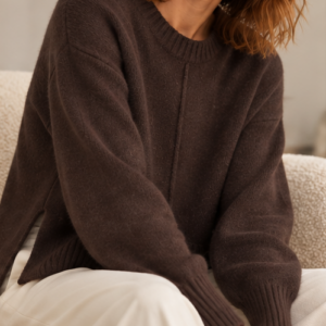 Pull en Cachemire Marron