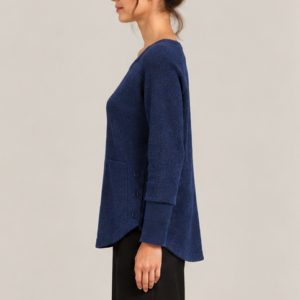 Pull Cachemire bleu