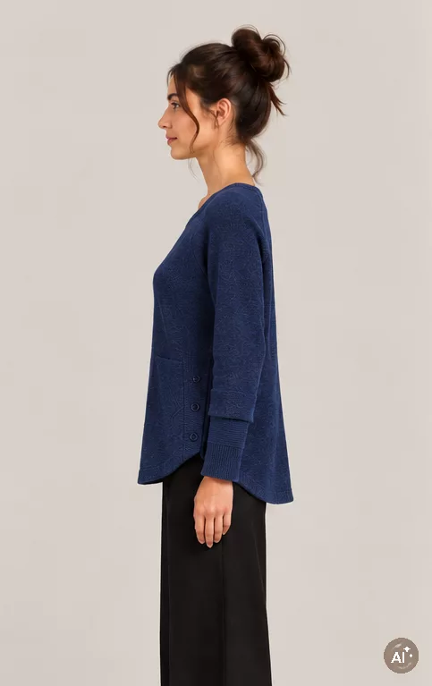 Pull Cachemire bleu