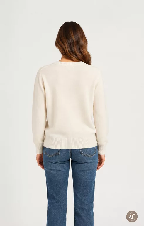 Pull col v en cachemire esthème – Image 7