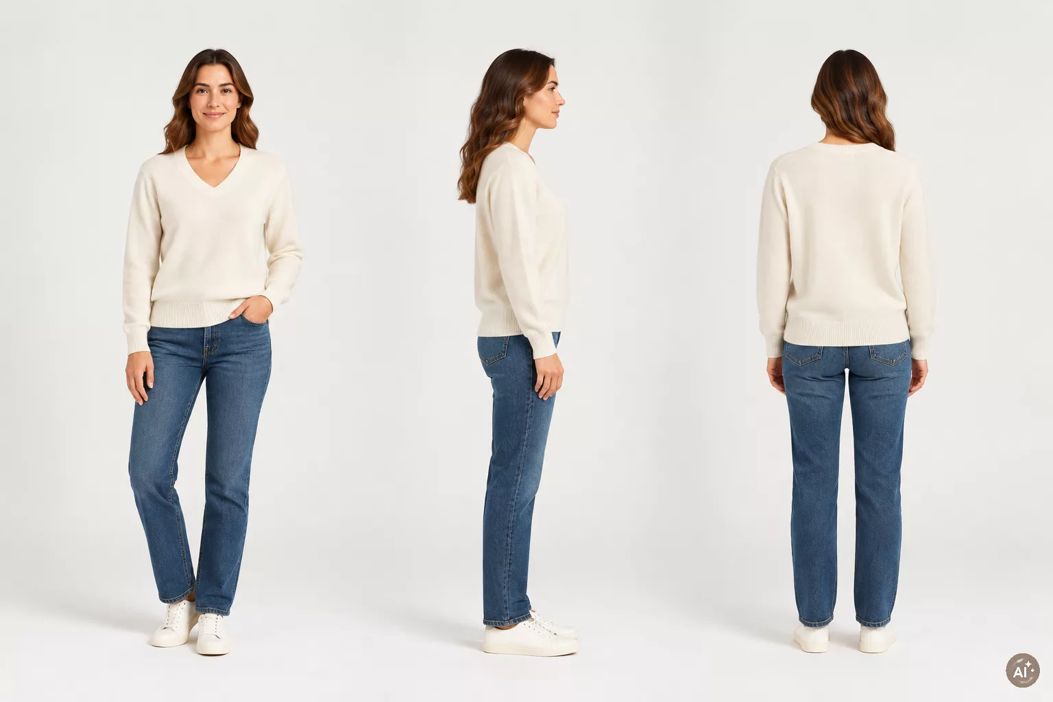 Pull col v en cachemire esthème – Image 8