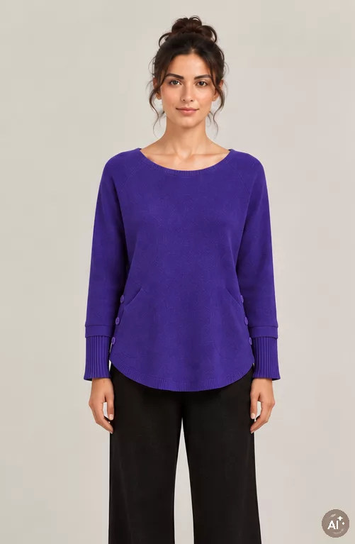 Pull Cachemire violet
