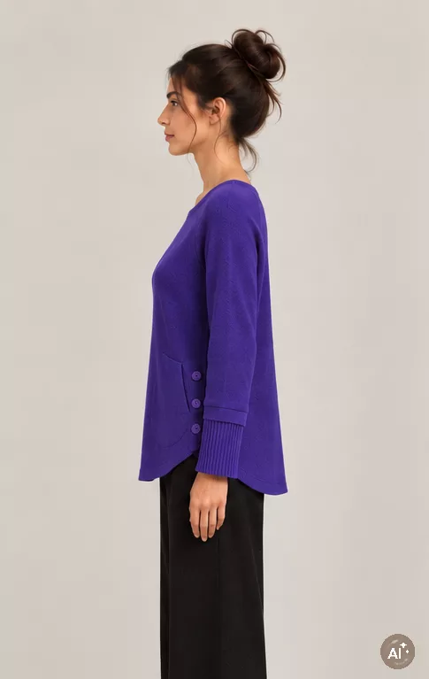 Pull Cachemire violet
