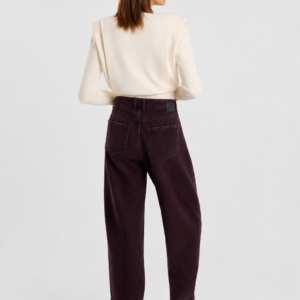 Jeans Barrel Bordeaux