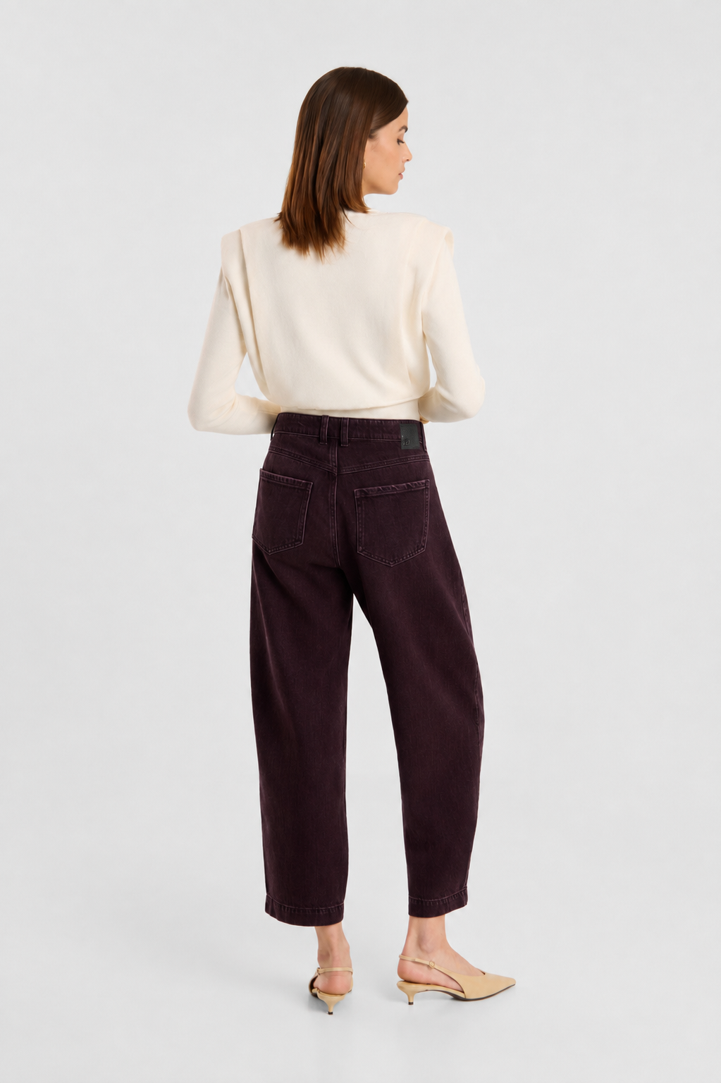 Jeans Barrel Bordeaux – Image 2