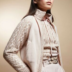 Blouson zippé Rose poudré