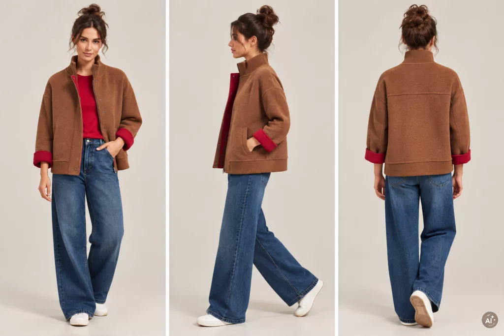 Blouson bomber camel Fenice Max Mara – Image 4