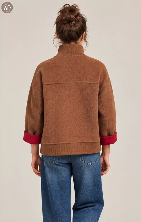 Blouson bomber camel Fenice Max Mara – Image 3