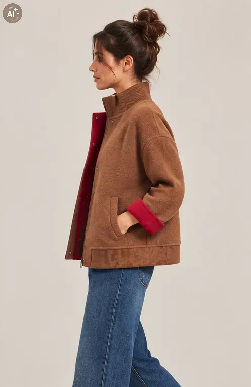 Blouson bomber camel Fenice Max Mara – Image 2