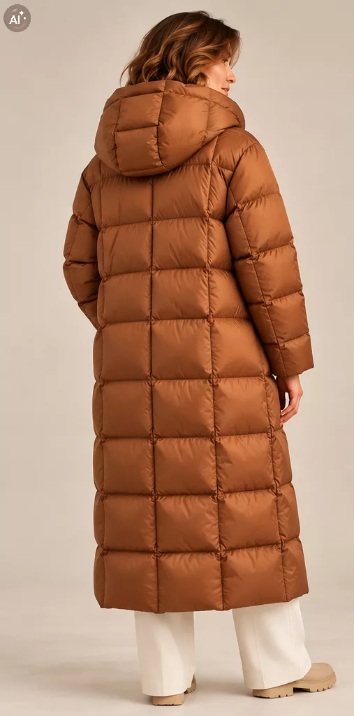 Doudoune Longue Camel Maxmara Ref Gennaio – Image 3
