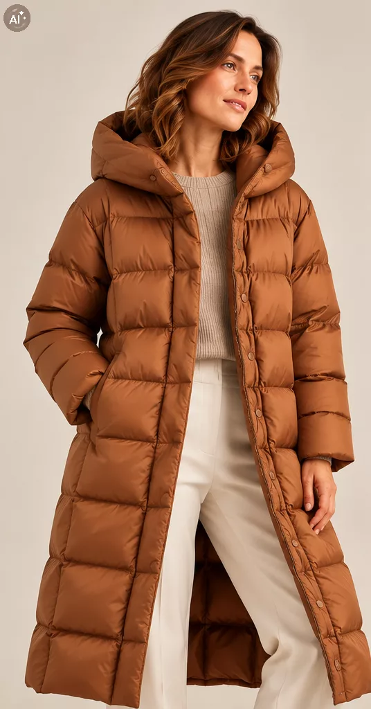 Doudoune Longue Camel Maxmara Ref Gennaio – Image 2