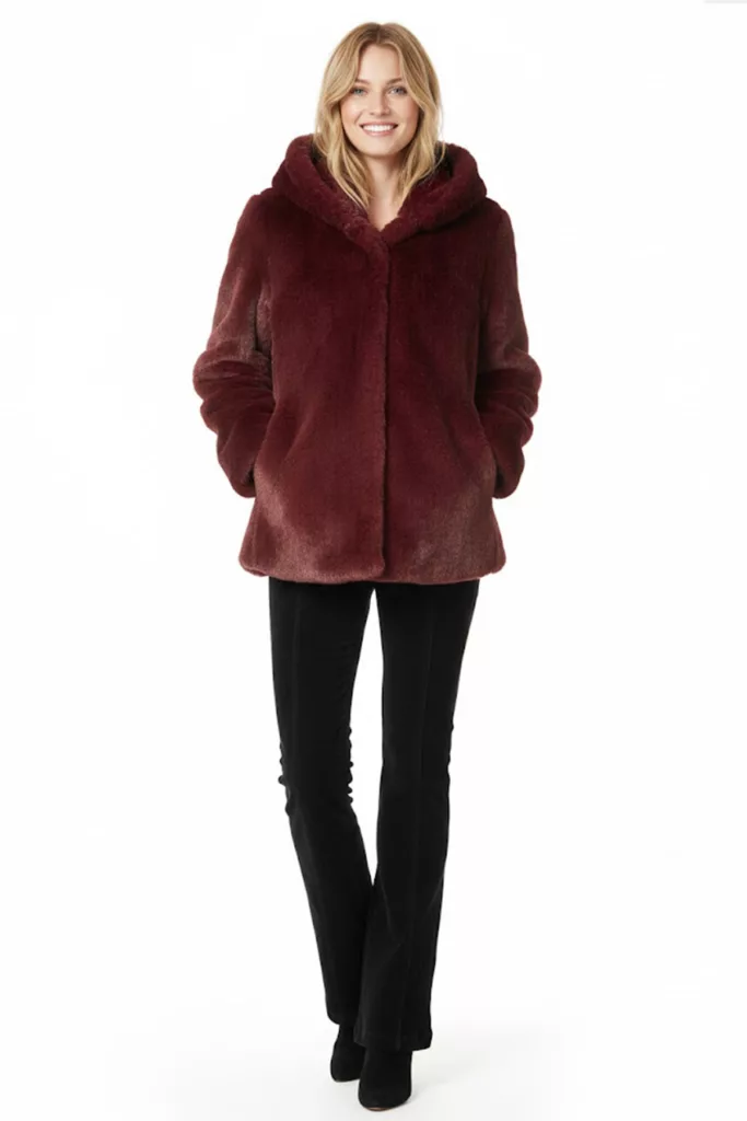 Manteau en fausse fourrure