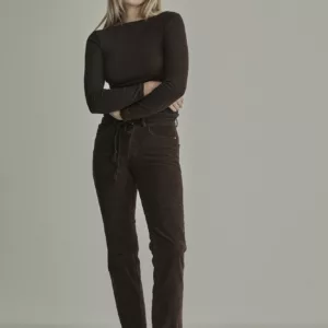 Pantalon en velours marrron
